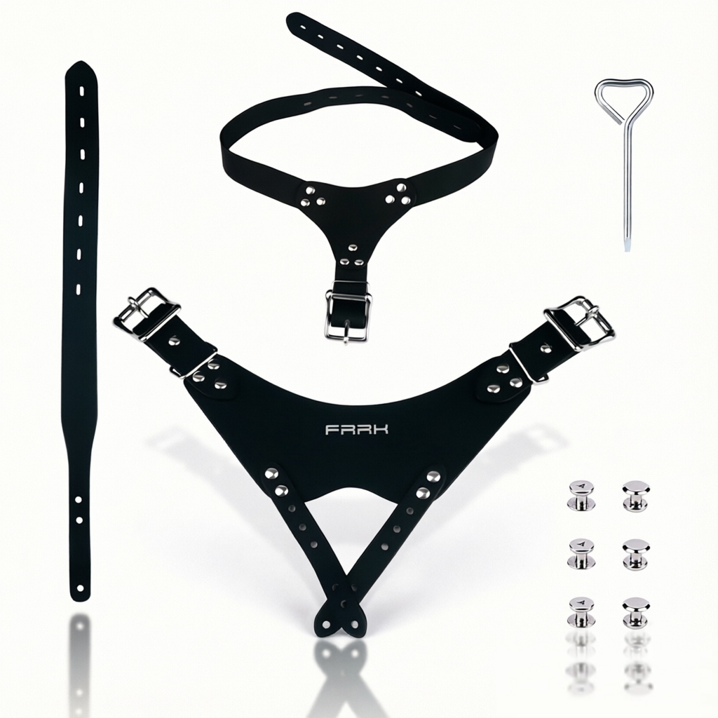 Leatherwork Belt - ORALSX PU Leather Auxiliary Chastity Belt