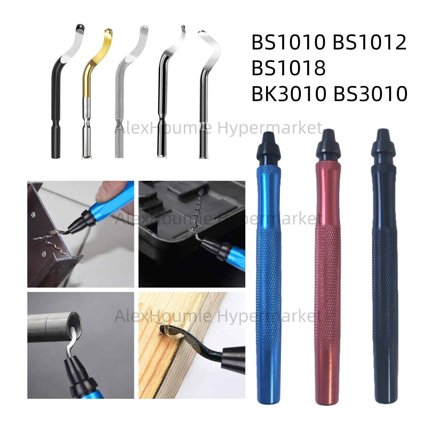Swivel Knife Tool - Metal Handle Deburring Tool Kits with