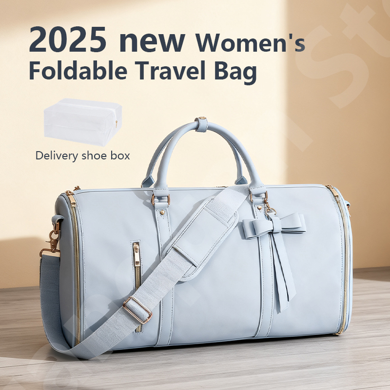 Leather Work Duffle Bag - 2025 New Women's Waterproof Weekend Travel