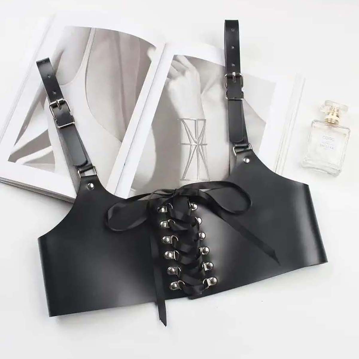 Women Fashion Belt Punk Waist- - огляд і ціна Leather Work Harness