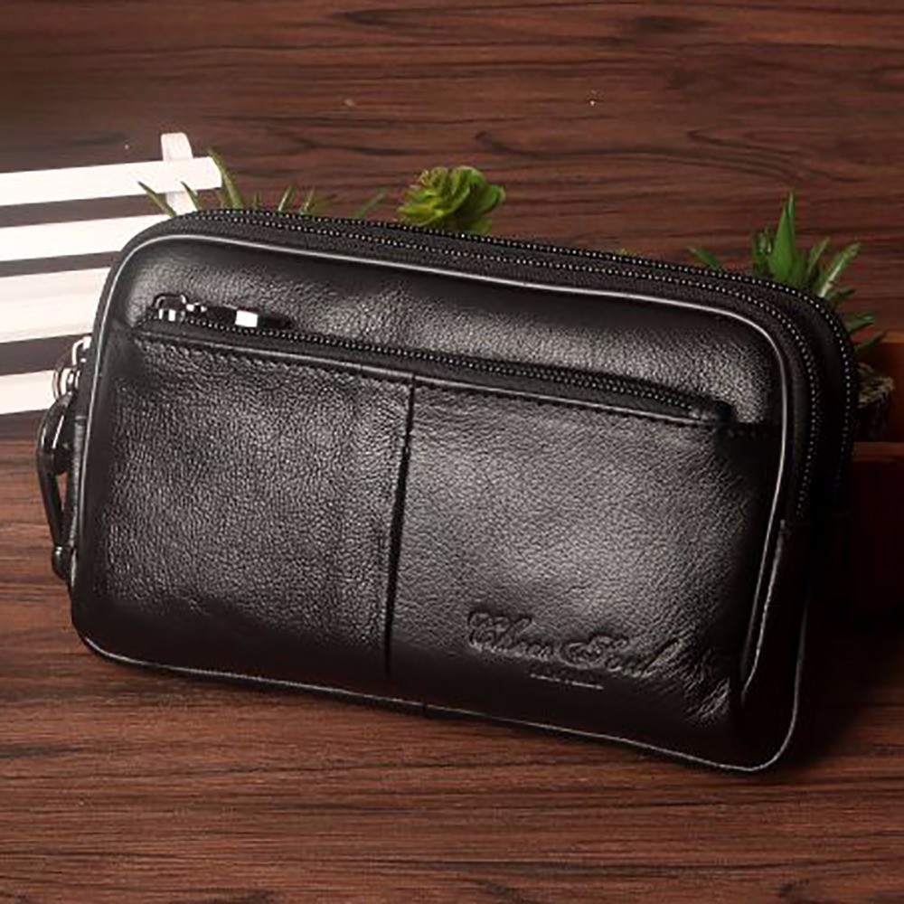 Men Clutch Waist Pack Bag Cell - огляд і ціна Leatherwork Belt