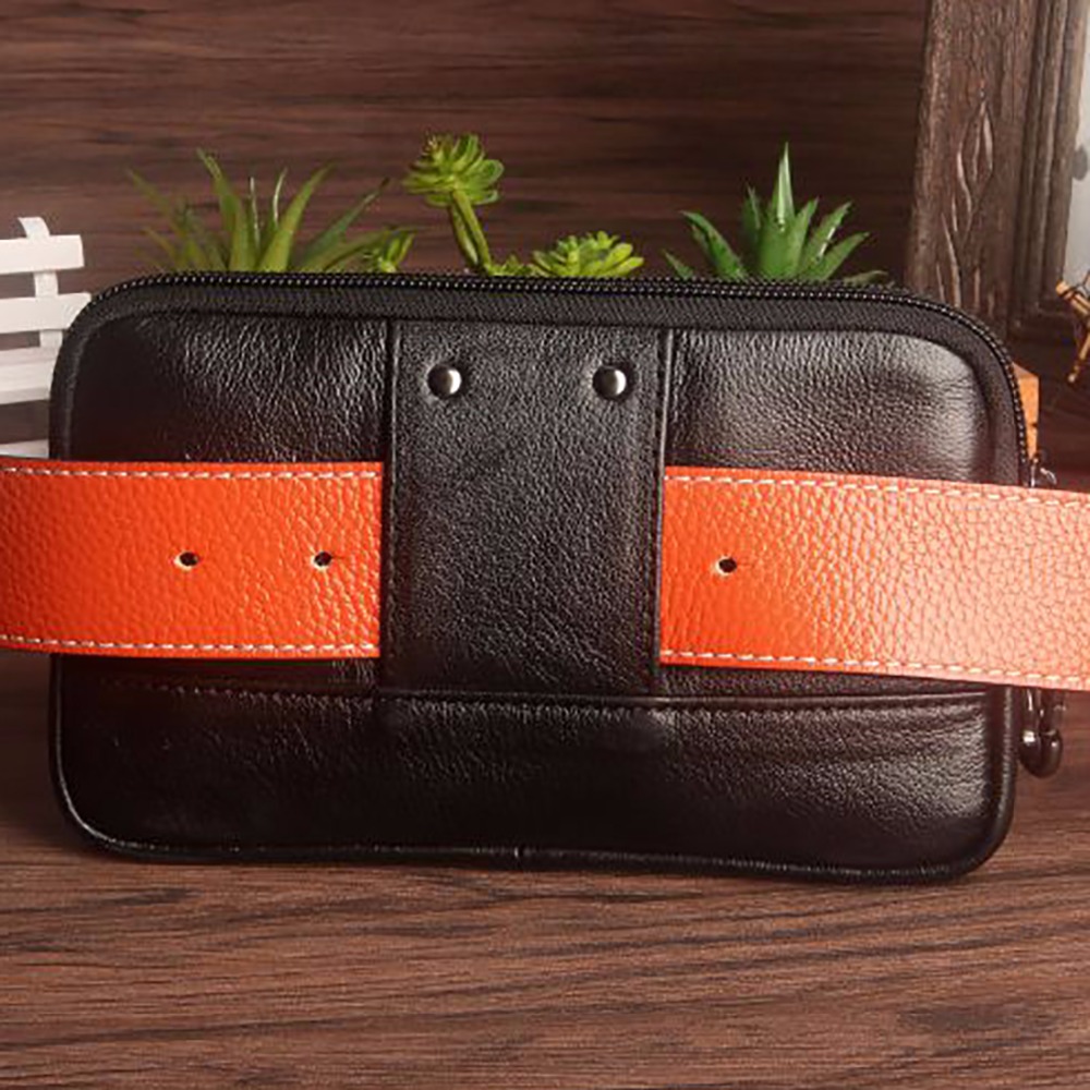 Men Clutch Waist Pack Bag Cell - огляд і ціна Leatherwork Belt