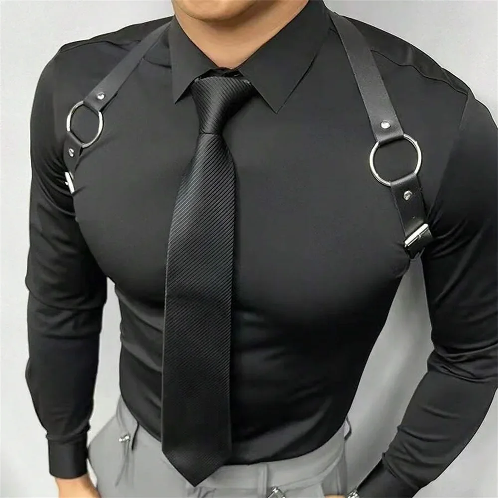 PU Leather Vest Strap Braces S - огляд і ціна Leather Work Harness