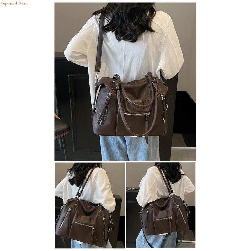 Q5WE Modern PU Leather Handbag - огляд і ціна Leather Work Duffle Bag