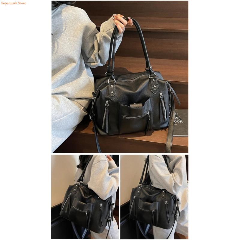 Q5WE Modern PU Leather Handbag - огляд і ціна Leather Work Duffle Bag