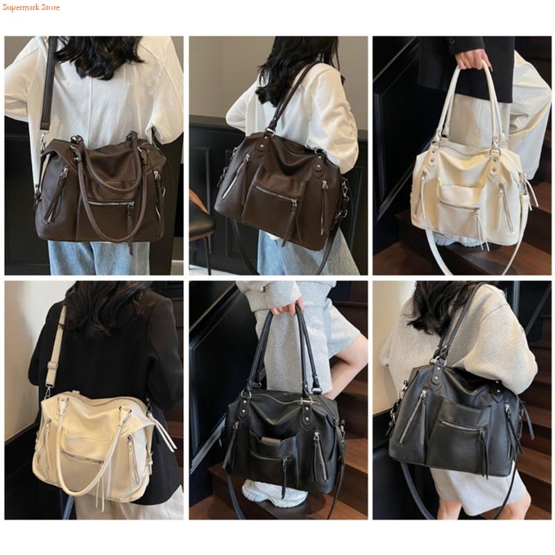 Q5WE Modern PU Leather Handbag - огляд і ціна Leather Work Duffle Bag