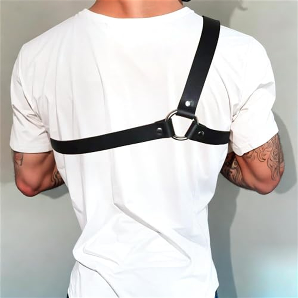 Gothic Men Leather Suspenders  - огляд і ціна Leather Work Harness