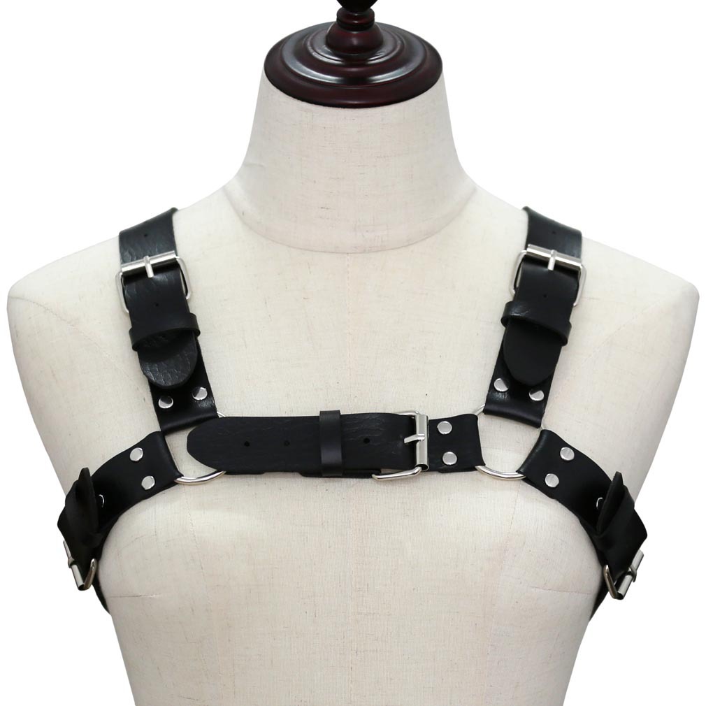 Women Men Sexy Punk Chest Harn - огляд і ціна Leather Work Harness