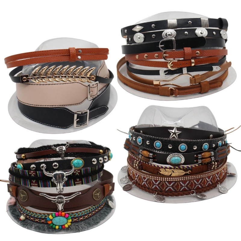 Retro Ethnic Style Belt, Headb - огляд і ціна Leatherwork Belt