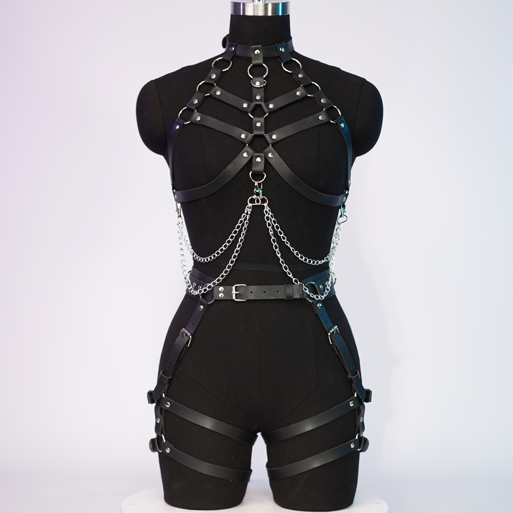 Women Sexy Harness Belt Chest  - огляд і ціна Leather Work Harness