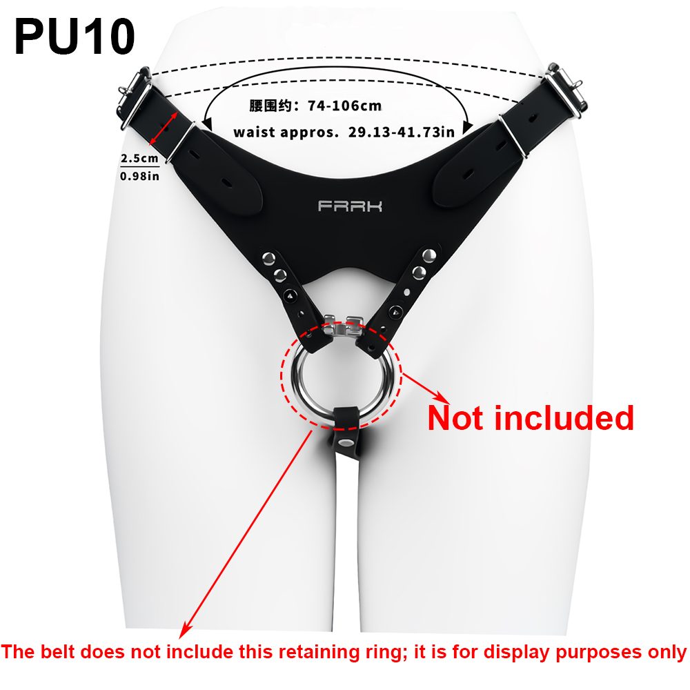 NSFU Black/Red Male Chastity B - огляд і ціна Leatherwork Belt