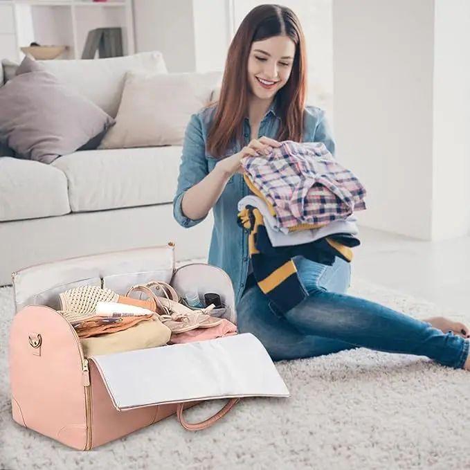 2025 New Women's Waterproof We - огляд і ціна Leather Work Duffle Bag