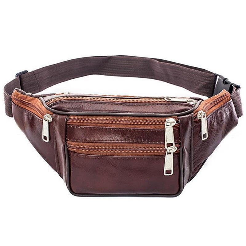 Leather Men Waist Chest Bag Th - огляд і ціна Leatherwork Belt